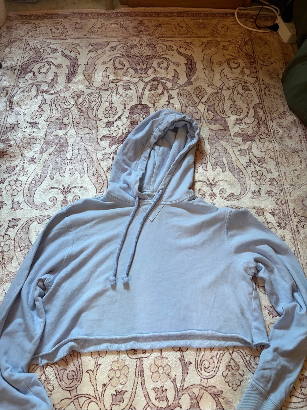 Goodfellow & Co Light Blue Cropped Pullover Hoodie